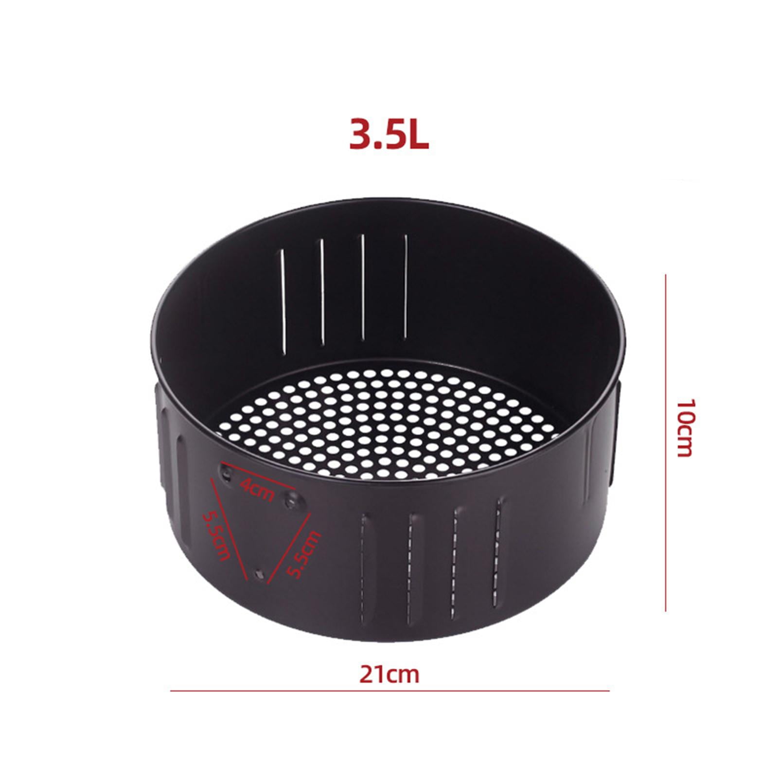 Fiocias Air Fryer Replacement Basket Baking Tray Practical Non Stick Reusable Pot Bottom 3.5L 21x10cm