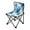 Blue Ink Pattern, variant on 600D Oxford Camping Chair Portable Foldable Chair Supports 220 lbs for Picnic, Fishing, Backpacking Blue Ink Clouds