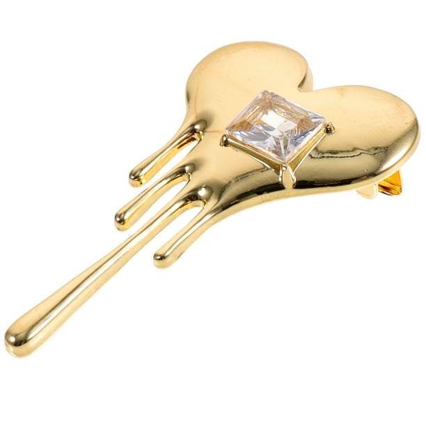 KAKOWELY Broche de corazón, alfiler de solapa para ropa, broche de metal, broche de San Valentín, regalo