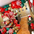 thumbnail image 4 of Juego de globos navideños con forma de bastón de caramelo, película de aluminio, rojo, verde, para fiesta de Año Nuevo, cadena de globos, decoración de arcos, suministros para regalos, 4 of 5