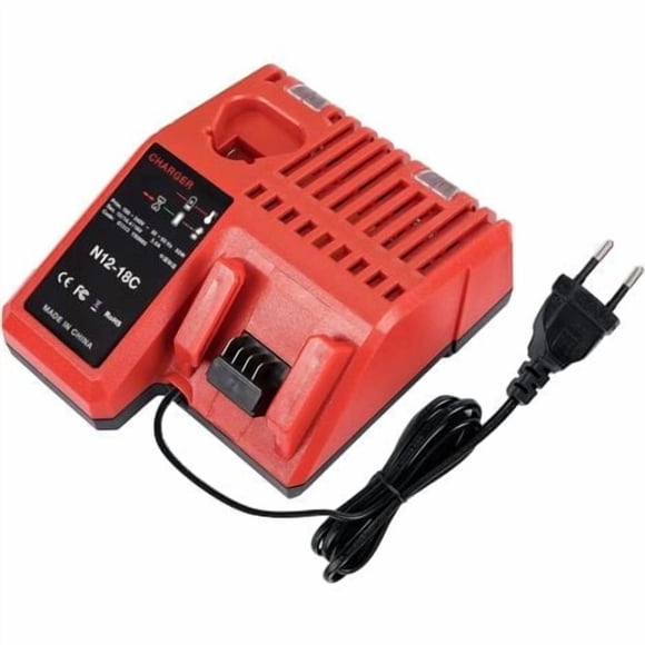 M12-18C Rapid Charger Replacement for Milwaukee M12 M14 M18 12V-18V Lithium-ION Battery 48-11-1840 48-11-1850 48-11-2401 48-11-1890 48-59-1812 48-11-