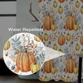 thumbnail image 3 of Fall Harvest Stall Shower Curtain 36x72inches Orange Yellow Pumpkins Shower Curtain Set with Hooks Autumn Yellow Gray Leaves Waterproof Fabric Shower Curtains for Bathroom, 3 of 6