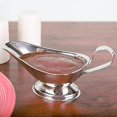 thumbnail image 4 of Stainless Steel Gravy Boat, Saucier With Ergonomic Handle Sauce Boat, 4 of 4