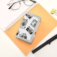 thumbnail image 7 of JIALIOU Nylon Trifold Card Wallet with ID Window Zipper Pocket for Men Women Teen Hand Drawn Camera, 7 of 7