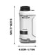 thumbnail image 5 of Microscopio portátil para niños, minimicroscopio de bolsillo de 60x-120x con luces LED para experimentos científicos, educación y exploración., 5 of 9