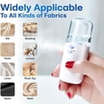 thumbnail image 5 of SUGARMOM Portable 30ml Mini Nano Mist Steamer - Instant 15s Heat Up  Cordless Battery Operated  Compact Travel Garment Steamer for Fabric Ironing  Wrinkle Removal  Sanitizing and Refreshi, 5 of 7
