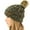 #22 Two-Tone (Black/Dk. Beige), variant on C.C Pom Women’s Winter Hat Skull Cap Chunky Sherpa Fleece Beanie Knit Hat, Black