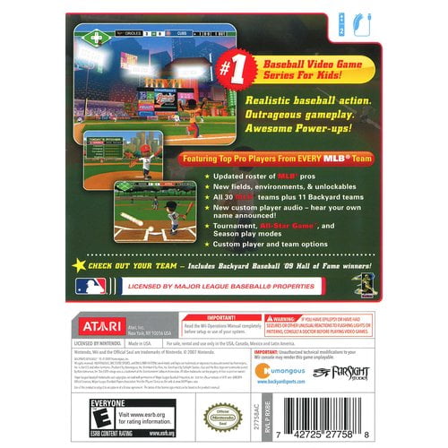 Backyard Baseball 10 Wii Walmart Com