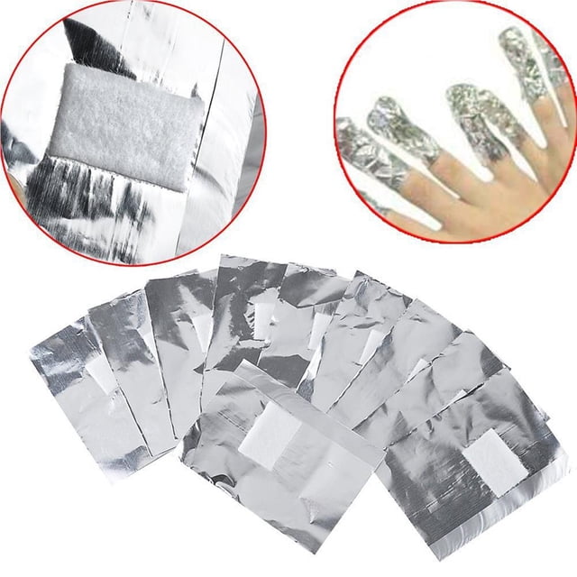 Langgg Nail Polish Remover Wraps Pads Cuticle Pusher Polishing Stick and Nail File Strips Tools