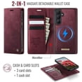thumbnail image 2 of CaseMe Wallet Case for Samsung Galaxy S26 Plus Compatible with Magsafe, 2-in-1 PU Leather【RFID Blocking】Flip Card Holder Stand Shockproof Magnetic Detachable Cover for Samsung Galaxy S26 Plus 6.7", 2 of 10