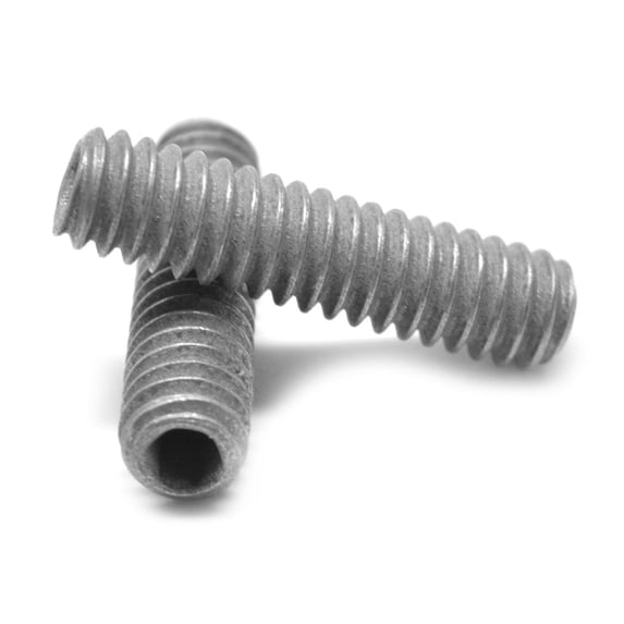 1/4"-20 x 1" Coarse Thread Socket Set Screw Cup Point Alloy Steel Mechanical Zinc Pk 500