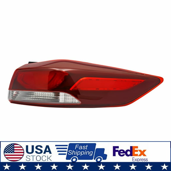 For 2017 2018 Hyundai Elantra Tail Light Right Passenger Outer Rear Brake Lamp