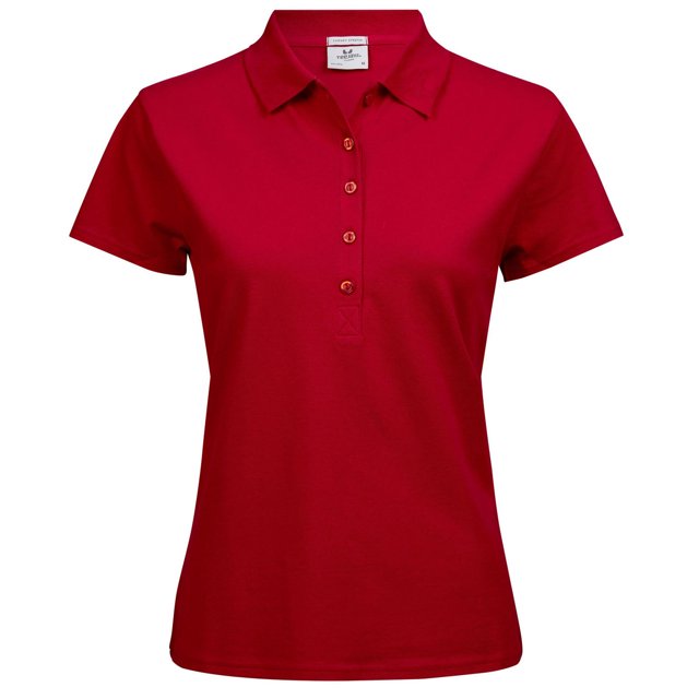 Tee Jays Womens Luxury Stretch Short Sleeve Polo Shirt