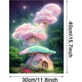 thumbnail image 2 of Diy 5d Pintura De Diamante, Kit Completo De Bordado De Diamantes, 40x30 Cm (casa De Dibujos Animados) (Rosa Claro) Bordado De Diamantes De Imitación Arte De Diamantes Adultos Para Decoración Del Hoga, 2 of 5