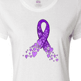 thumbnail image 4 of Inktastic Alzheimer's Awareness Purple Ribbon made of Heart Women's T-Shirt, 4 of 5