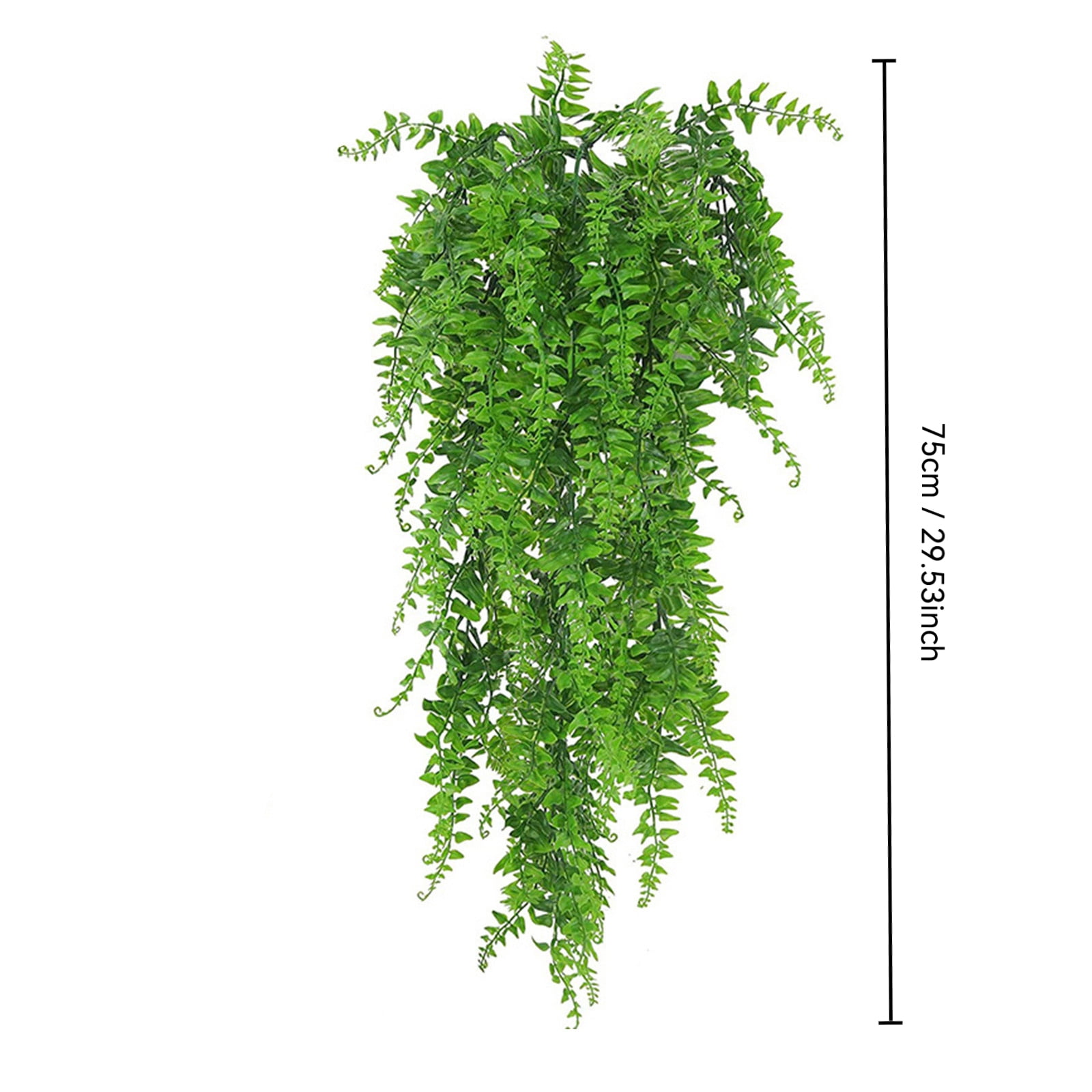 Artificial Boston Ferns, 2025 Fake Fern Artificial Hanging Ferns Outdoor Faux Hanging Greenery Plant Indoor UV Resistant Plastic Plants for Wall, Wedding Party, Holiday Decor,