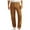 Yellow, variant on Man Solid-Color Corduroy Pocket Button Casual Loose Straight Leg Pants White