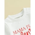 thumbnail image 6 of Toddler Baby Girl Valentines Day Outfit Letter Print Crewneck Sweatshirt Pullover Sweater Shirt 6M 12M 18M 24M 3Y, 6 of 10