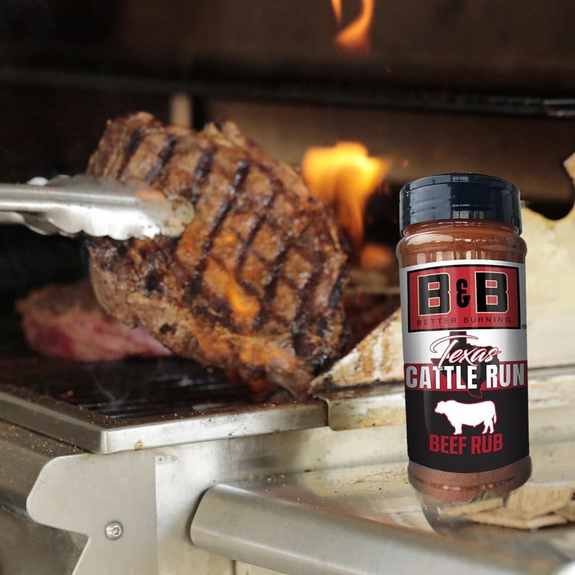 B&B Charcoal Cattle Run Beef Rub Seasoning