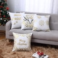 thumbnail image 3 of Christmas Decorations Throw Pillow Covers, Set of 4 Throw Pillow Cases with Holiday Decor, 18x18inch, White, 3 of 7