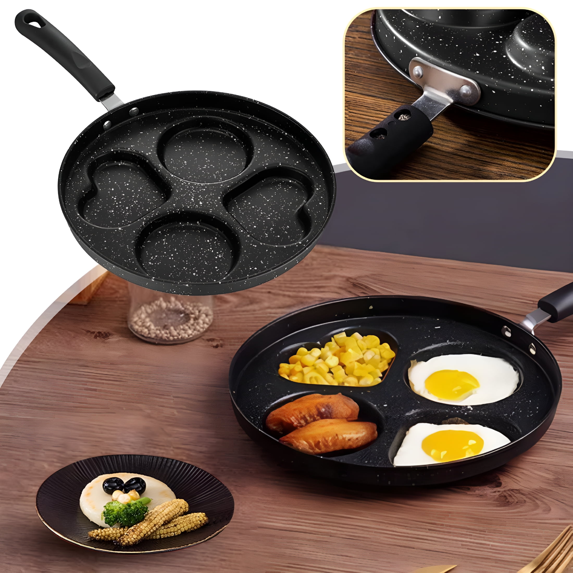 ACDANC Ceramic Frying Pans Breakfast Frying For Eggs Cooking Pancake Pan Aluminum Hamburger Pan Non Stick Pan Small Pan with Non Stick 12 in Frying Pan Hex Frying Pan Pans with Lids Set 14"