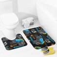 thumbnail image 4 of Ultra Soft Bathroom Rug And Mat Set, 2 Piece Car Bath Mat And U-Shaped Toilet Rug, Absorbent Non Slip Bathroom Set Fit Under Door For Summer Using, 4 of 6