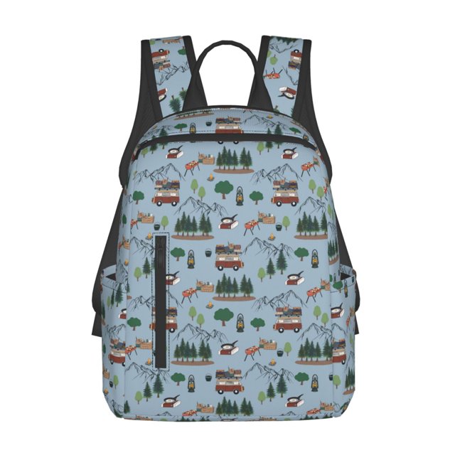 Fotbe Camping Caravan Mochila Ligera para Hombres y Mujeres - Duradera y Resistente al Agua, Ideal para Escuela, Trabajo, Viajes y Uso Diario