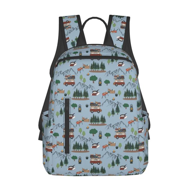 Disketp Camping Caravan Mochila Ligera e Impermeable, Mochila de Día Resistente para Viajes, Senderismo y Uso Diario para Hombre y Mujer