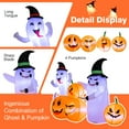 thumbnail image 6 of Gymax 6FT Halloween Inflatable Pumpkin & Ghost Combo Decor w/ LED & Air Blower, 6 of 10