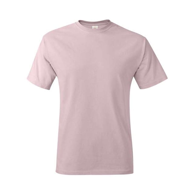 Hanes Hombres 6.1 oz. Camiseta sin etiquetas (5250T) Rosa pálido 2XL hanes 5250