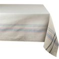 thumbnail image 1 of Design Imports Gray French Stripe Tablecloth 60X84 inch, 1 of 10