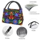 thumbnail image 4 of Disketp Colorful Floral Bolsa Térmica Estampada, Bolsa Térmica Aislante para Almuerzo, Playa y Campamento, 4 of 6