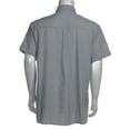 thumbnail image 4 of DcoolMoogl Men's Casual Loose Linen Short Sleeve Shirt Turndown Collar Button Down T-Shirt, 4 of 6