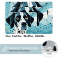 thumbnail image 2 of Spotted Dog Non-Slip Polyester Outdoor Carpet Bath Rug Door Mat - Machine Washable, 2 of 6