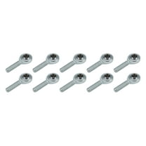 Allstar Performance ALL58016-10 Rod End - Standard - Spherical - 3/8in Bore - 3/8-24in LH Male Thread - Steel - Zinc Oxide - Set of 10