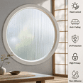 Reeded Static Cling Window Film, 23.6