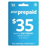 AT&T Prepaid $35 Direct Top Up Cell Service Refill