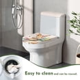 thumbnail image 5 of HELLHERO Bathroom Toilet Lid Cover Set for Adjustable Polyester Fabric Fits All Toilet Shapes Easy to Install Washable Soft Non-Slip Adds Holiday Charm, 5 of 8