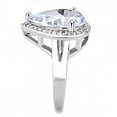 thumbnail image 4 of Ring AAA GRD CZ Clear 3W1469 for Women Clear Stone Color Style Rhodium Size 7, 4 of 5