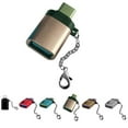 thumbnail image 4 of Inteprter Nuevo adaptador portátil tipo c a USB ordenador portátil USB 3,0 Mini convertidor de USB-C de aleación de aluminio Juegos de teclado y mouse para computadora plata, 4 of 8