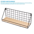 thumbnail image 2 of Yuarrent Estante de pared sin agujeros Estante de almacenamiento retro Estantes flotantes montados en la pared Estante de metal rústico Almacenamiento y organización del hogar Numero 5 Yuarrent HA025229-05, 2 of 6