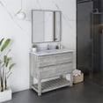 thumbnail image 6 of Fresca Formosa 36" Floor Standing Modern Bathroom Vanity with Open Bottom & Mirror in Ash, 6 of 12