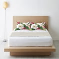 thumbnail image 6 of Yayeee Pillowcase Standard Size Set of 2 Satin Wrinkle Resistant Pillow Case, Pink Raspberries, 6 of 7