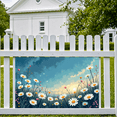 thumbnail image 2 of LUUFILx Floral Summer Banner Daisy Field Backdrop Garden Themed Photography Props Party Decorations Scenic Background Nature Event Decor Outdoor Wedding, 2 of 7