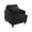 Black, variant on Knubmt Upholstered Armchair Club Chair with Wood Legs, Accent Chair for Living Room, Office, Dark Orange