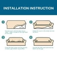 thumbnail image 4 of All inclusive elastic sofa cover, solid velvet velvet one-piece design, fabric sofa cover, enhancing home style (three seater deep water blue), 4 of 5