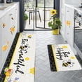 thumbnail image 4 of Sunflower Festival Doormat Set Decorative Kitchen Rugs for Home Holiday Floor Mat Comfortable Summer Carpet, 4 of 5