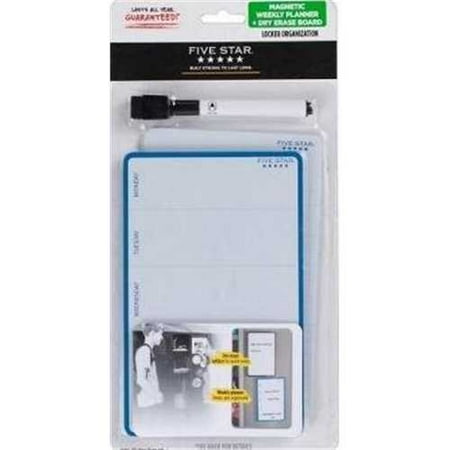 refurbished five star weekly planner dry erase boards blue white