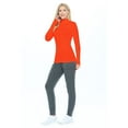 thumbnail image 2 of ACTIVE UNIFORMS Women's Long Sleeve Turtle-Neck T-Shirt Under Scrub (Orange, X-Large), 2 of 5