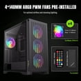 thumbnail image 3 of Funda para PC GAMEMAX Mid-Tower con panel lateral de vidrio templado, 3 of 6